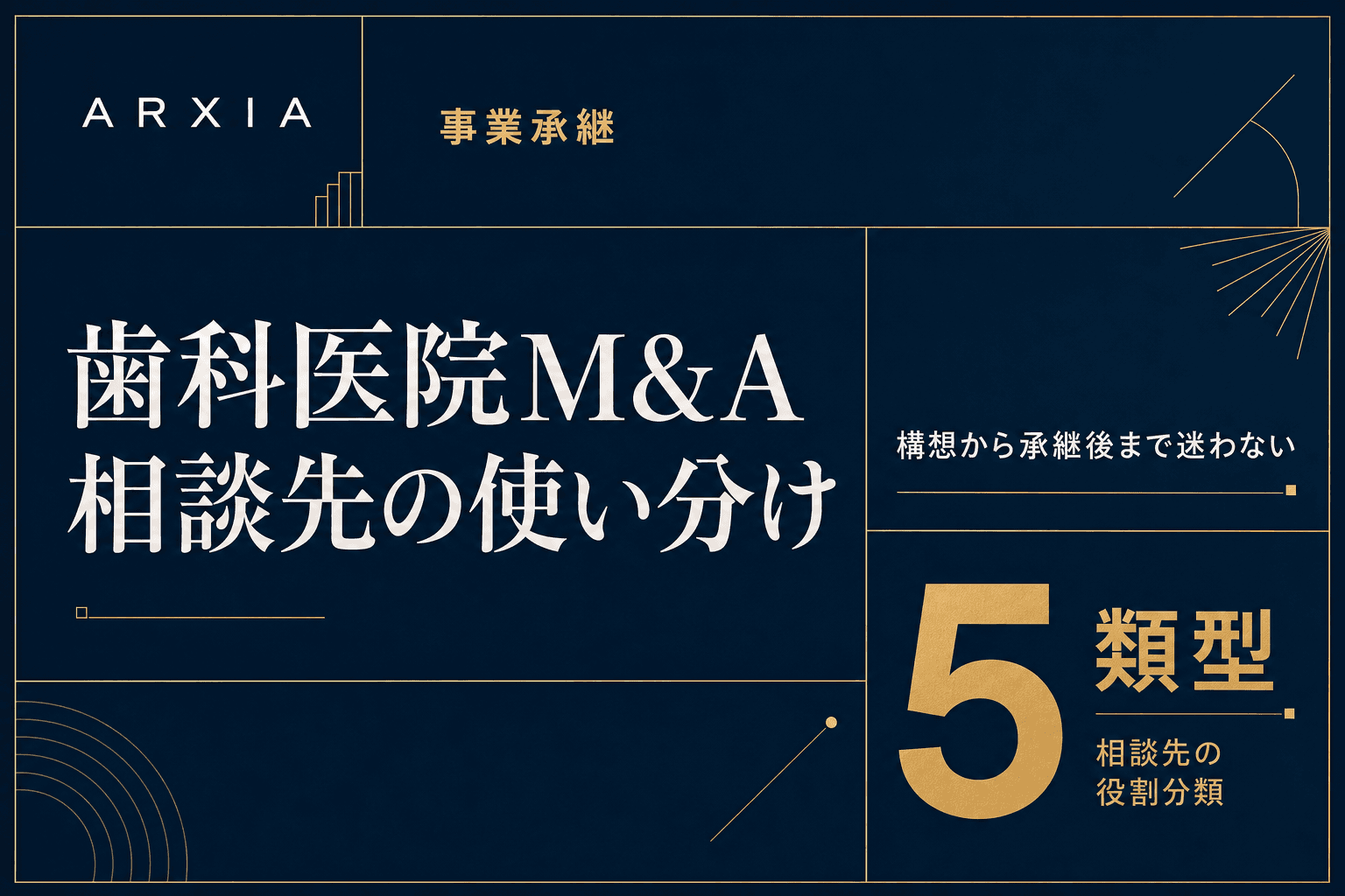 事業承継|歯科医院M&A相談先の使い分け